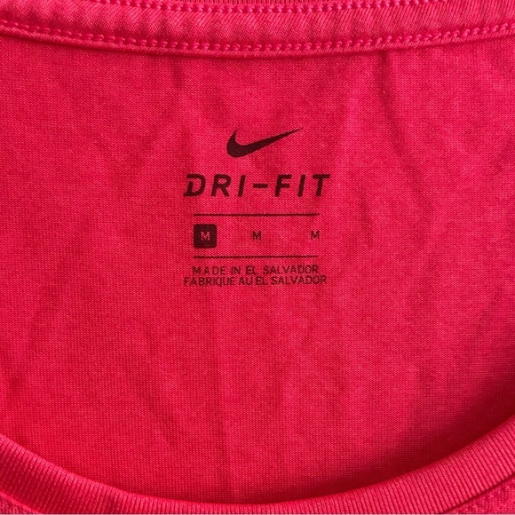 Nike Neon Pink Dry Fit Short Sleeve Tee M - Picture 5 of 8